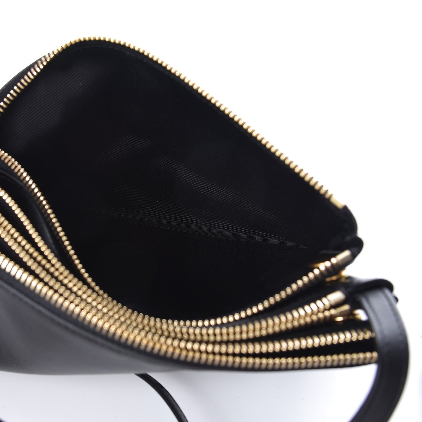 Lambskin Small Trio Crossbody Bag Black