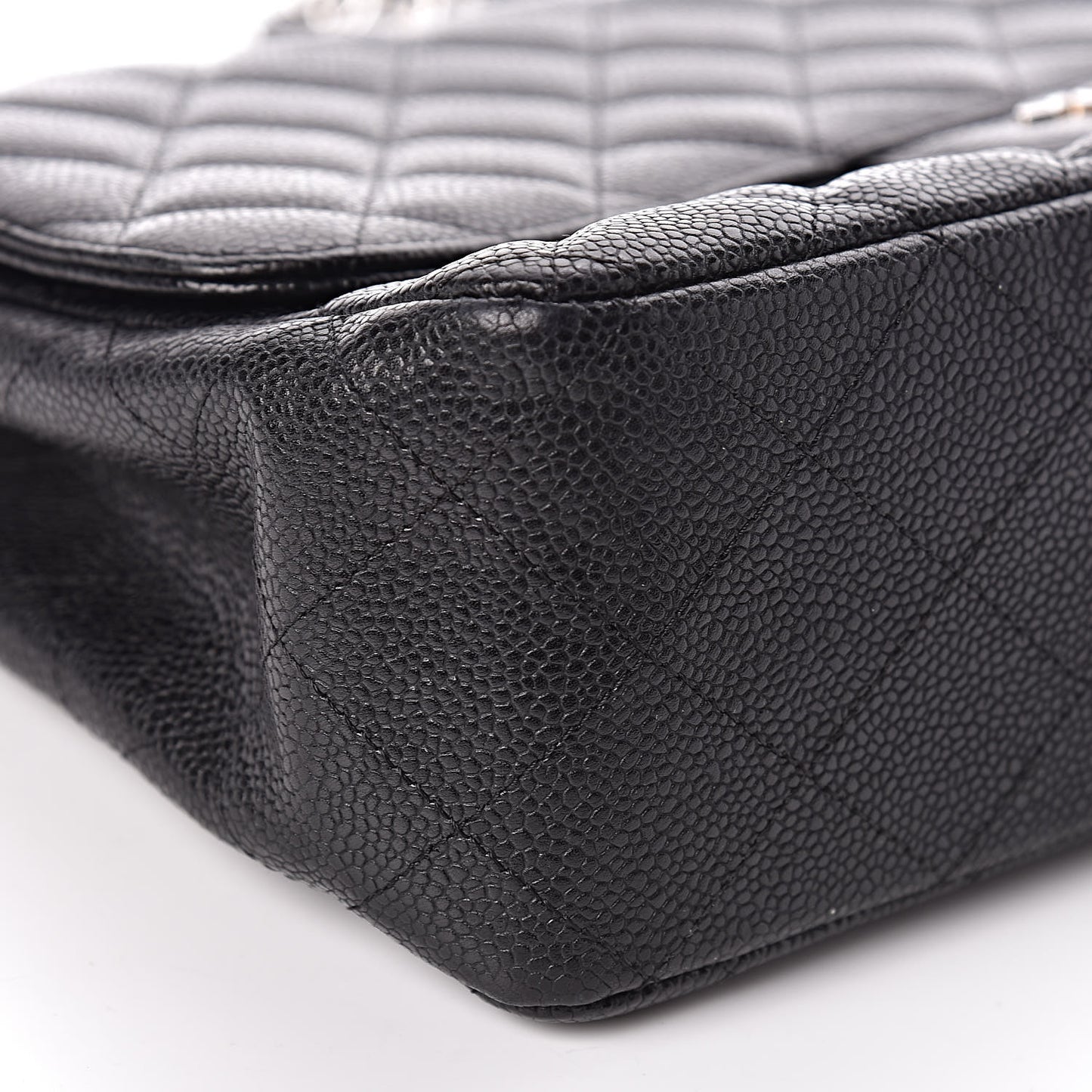 Caviar Quilted Jumbo Single Flap Black