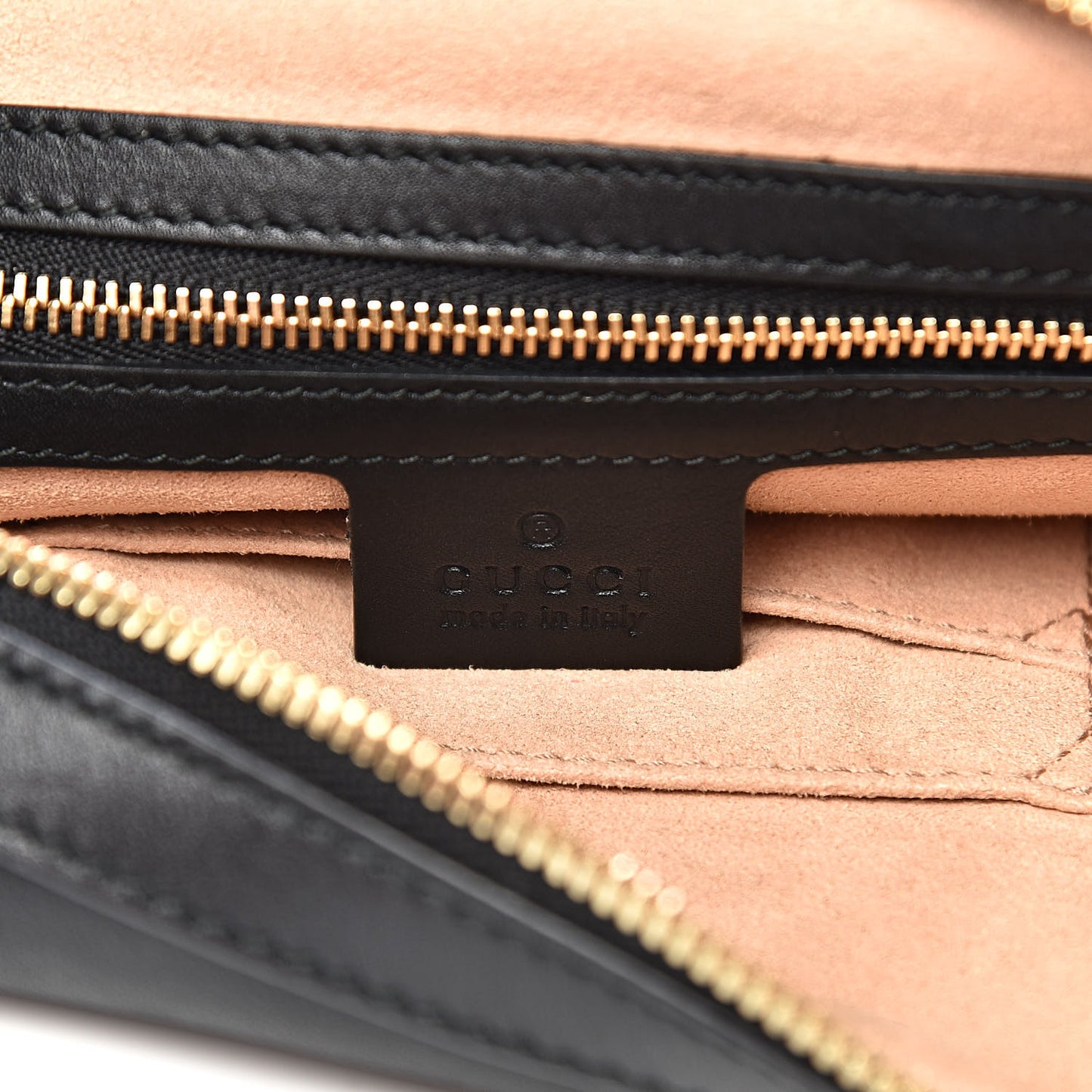 Apollo Calfskin GG Dadini Embroidered Chain Hobo Black
