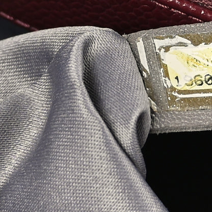 Chanel Caviar Quilted XL Grand Shopping Tote GST Dark Burgundy 8 of 15