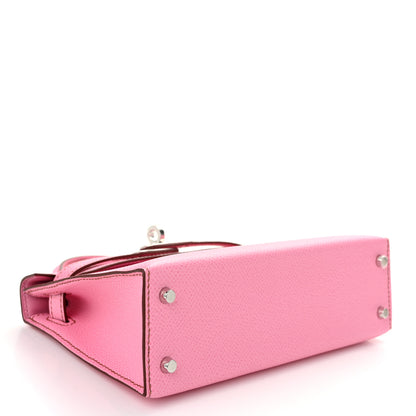Hermes Epsom Mini Kelly Sellier 20 5P Pink 4 of 11