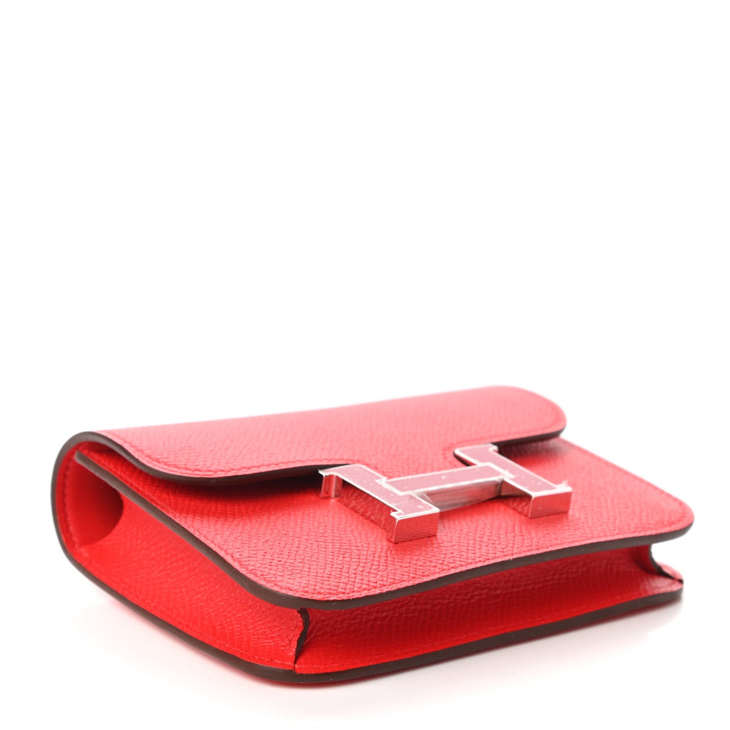 Epsom Enamel Constance Slim Wallet Rouge de Coeur Rubis
