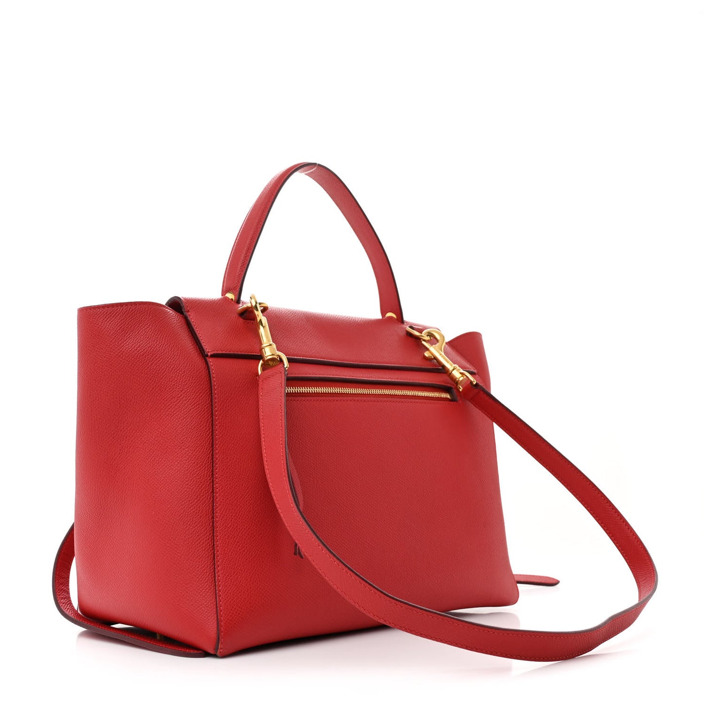 Grained Calfskin Mini Belt Bag Coquelicot