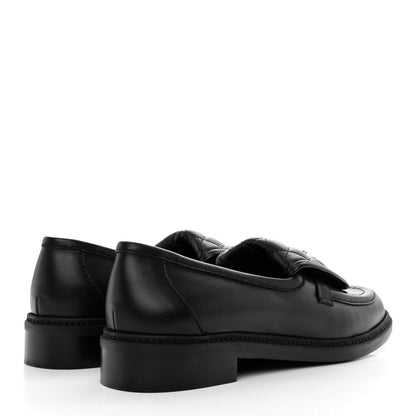 Chanel Lambskin Quilted CC Turnlock Loafers 42 Black 4 of 10