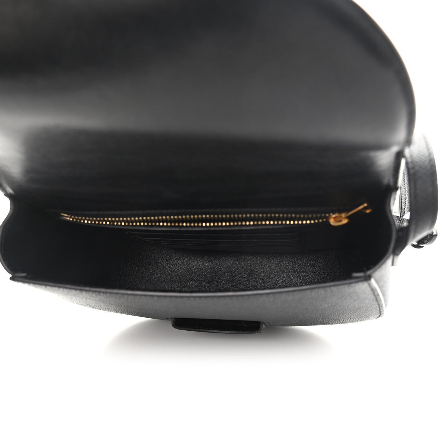 Grained Calfskin Small Trotteur Black