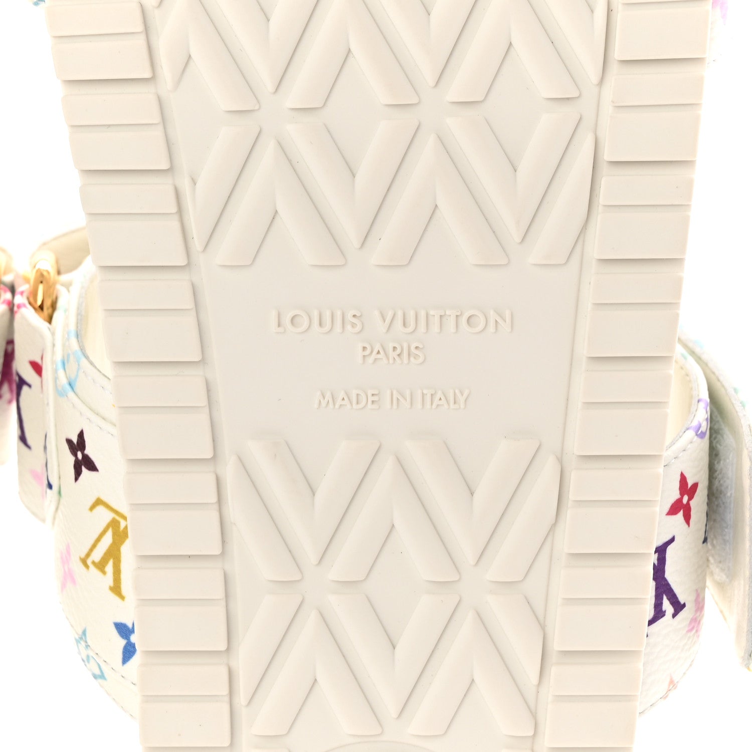 Louis Vuitton LV X TM Monogram Multicolor Bom Dia Comfort Mule Sandals 38.5 White 7 of 10