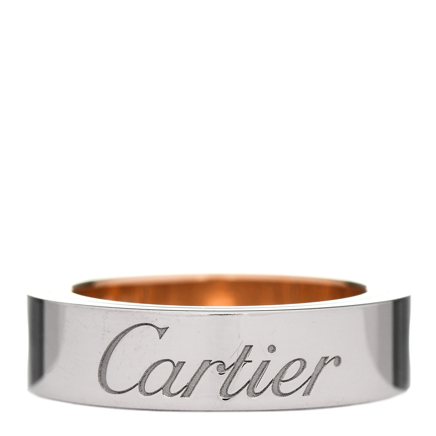 Cartier 18K White Pink Gold 5.5mm Astro LOVE Ring 51 5.75 5 of 7