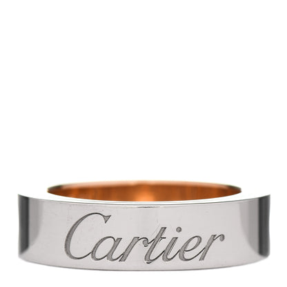 Cartier 18K White Pink Gold 5.5mm Astro LOVE Ring 51 5.75 5 of 7