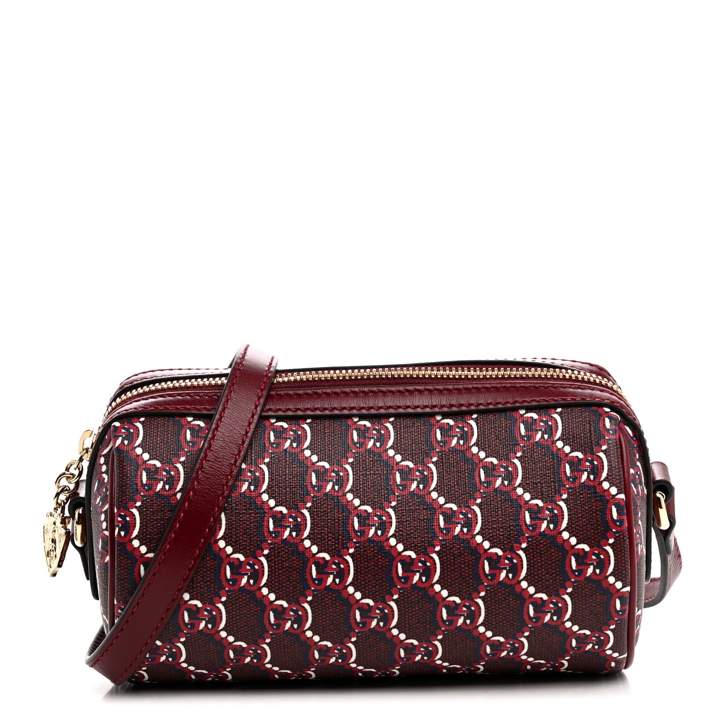 Gucci GG Shadow Monogram Ophidia Crossbody Bag Rosso Ancora Red 1 of 12
