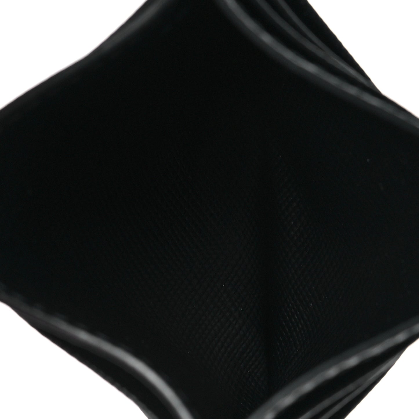 Saffiano Triangle Card Holder Black