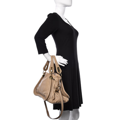 Chloe Calfskin Medium Paraty Barbour Khaki 3 of 21