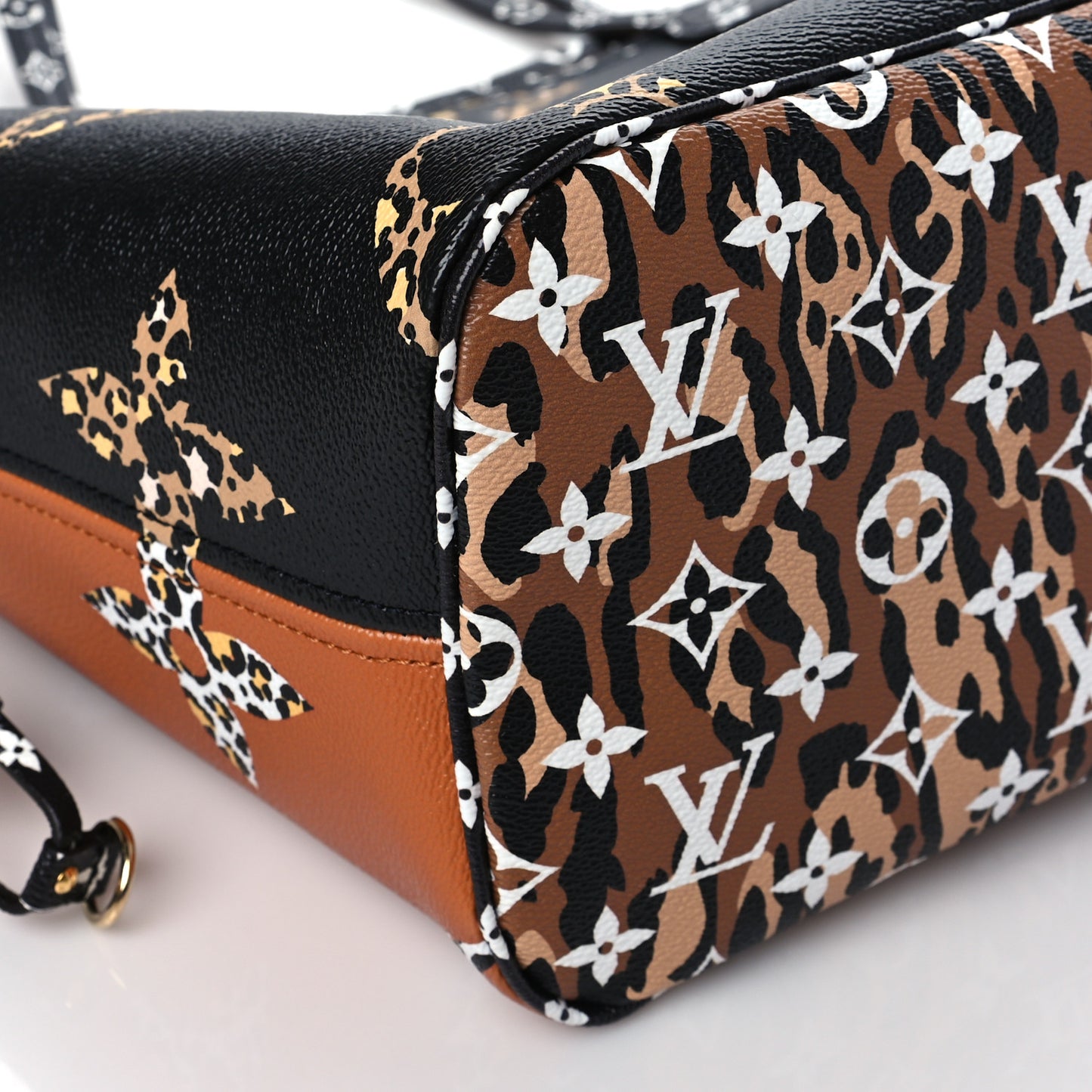 Monogram Giant Jungle Neverfull MM Black