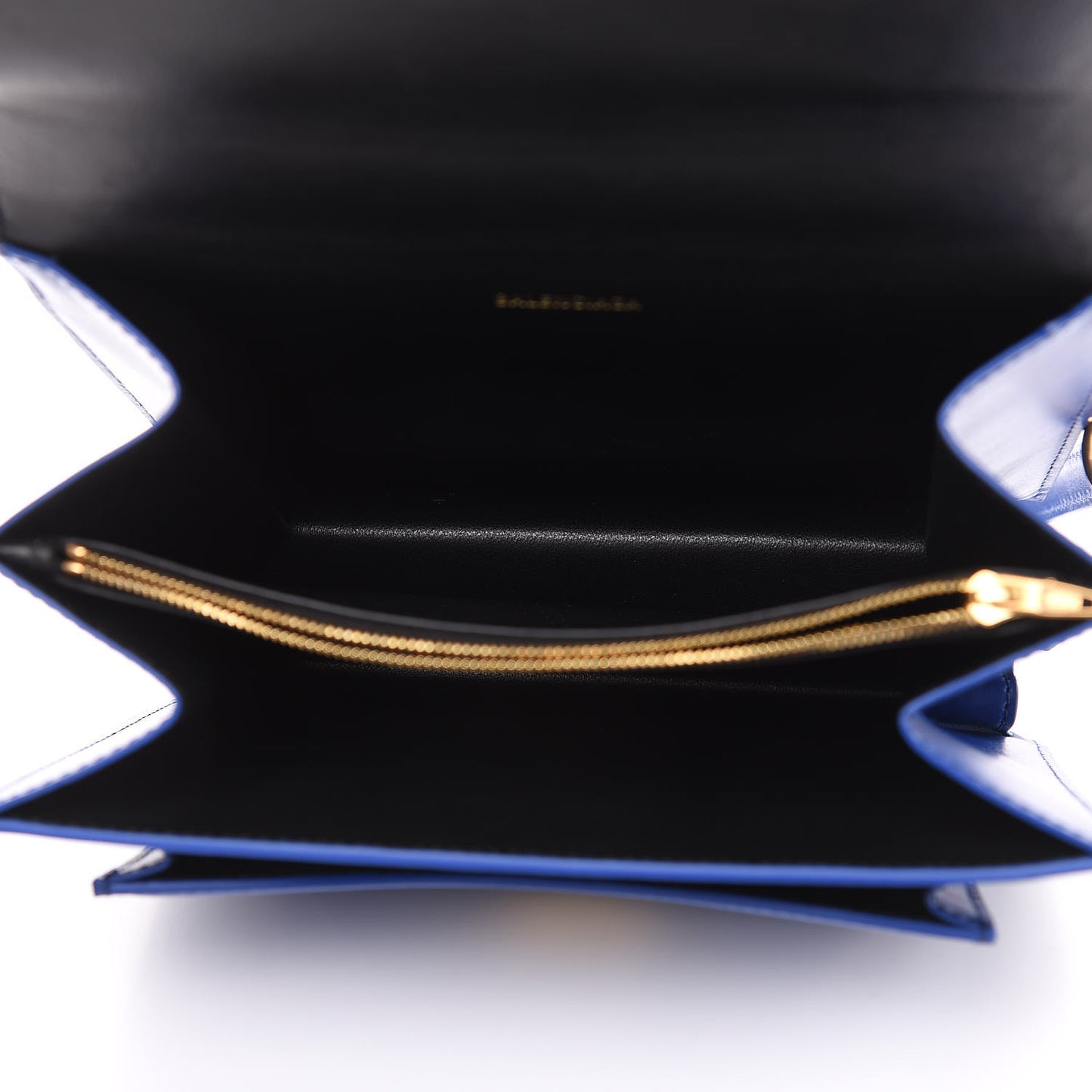 Box Calfskin S Sharp Chain Shoulder Bag Electric Bleu