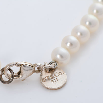 Tiffany Sterling Silver Pearl Ziegfeld Bracelet 4 of 7