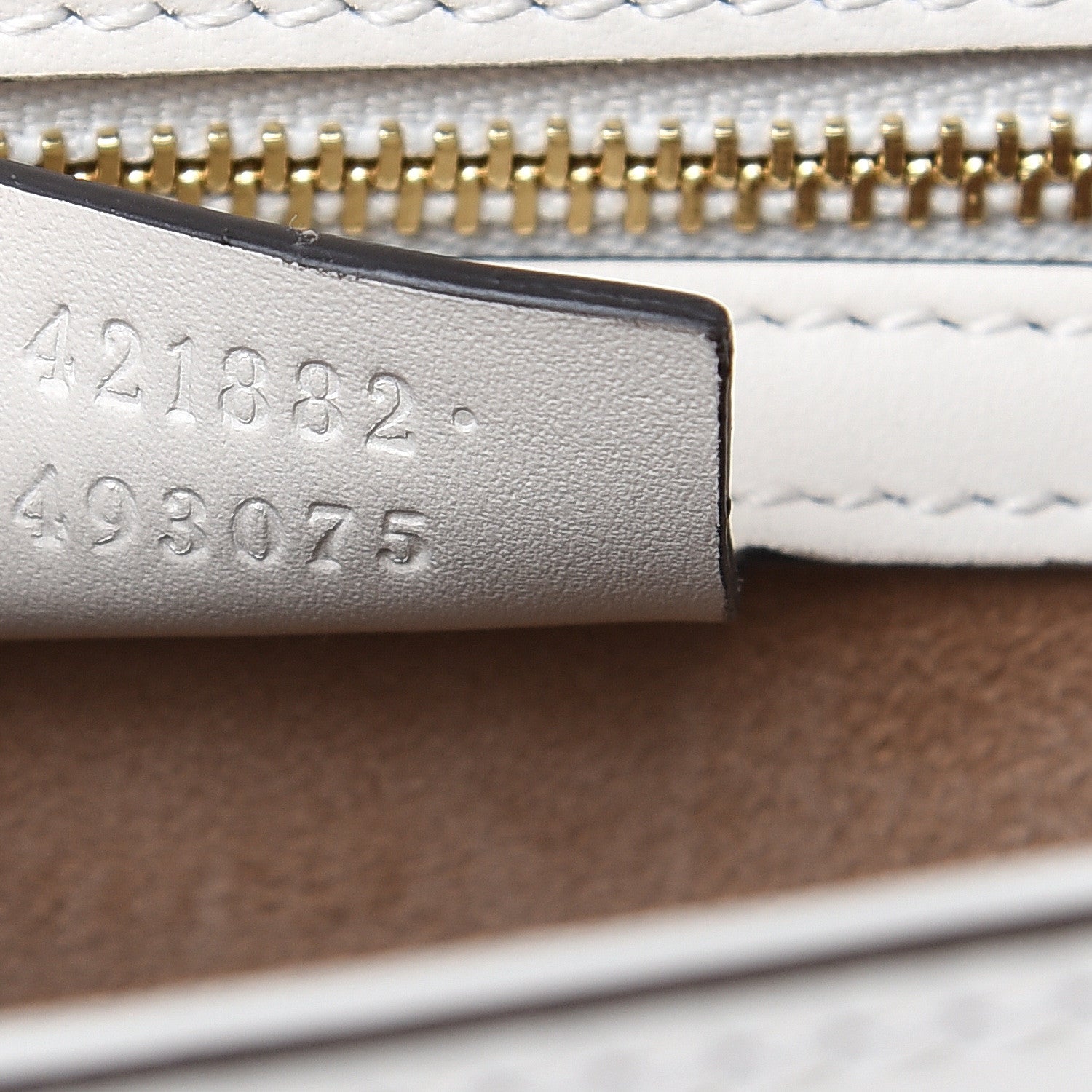 Gucci Calfskin Small Sylvie Shoulder Bag Off White 7 of 10