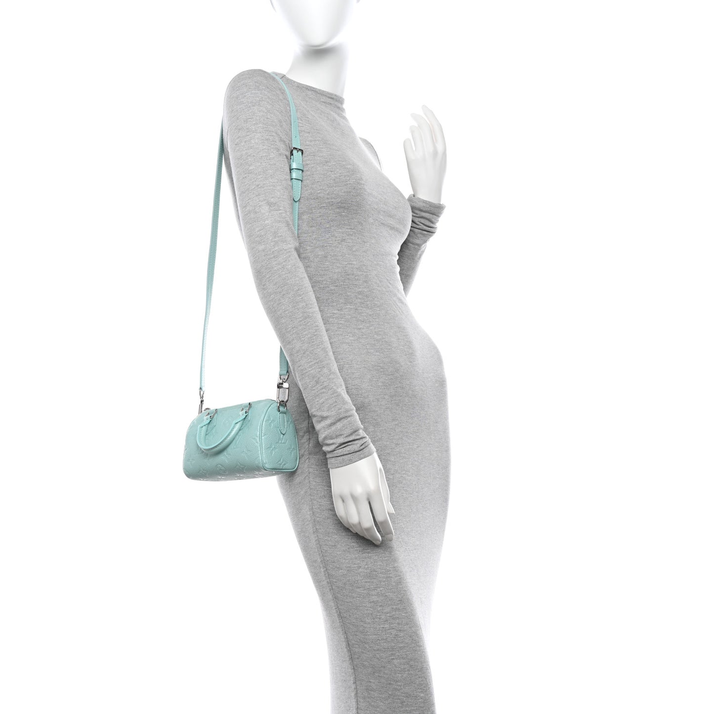 Empreinte Monogram Nano Speedy Pearly Lagoon Turquoise
