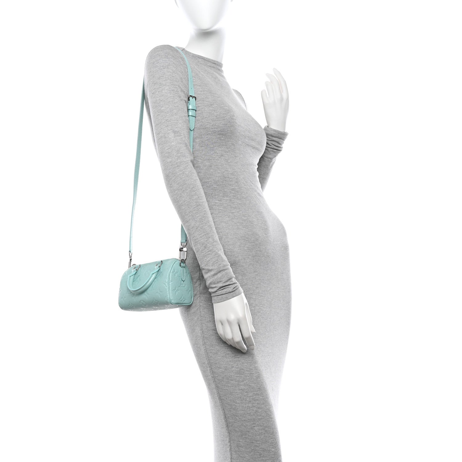 Louis Vuitton Empreinte Monogram Nano Speedy Pearly Lagoon Turquoise 2 of 9