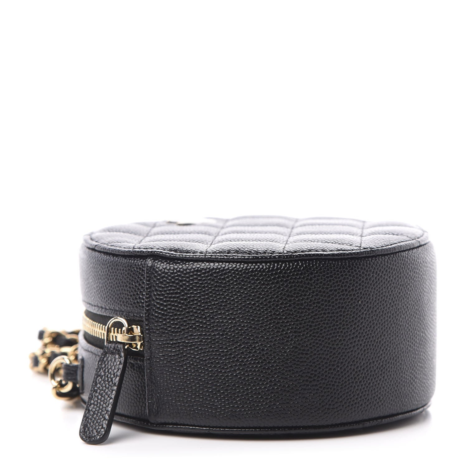 Chanel Caviar Quilted Round Clutch With Chain Black 4 of 10