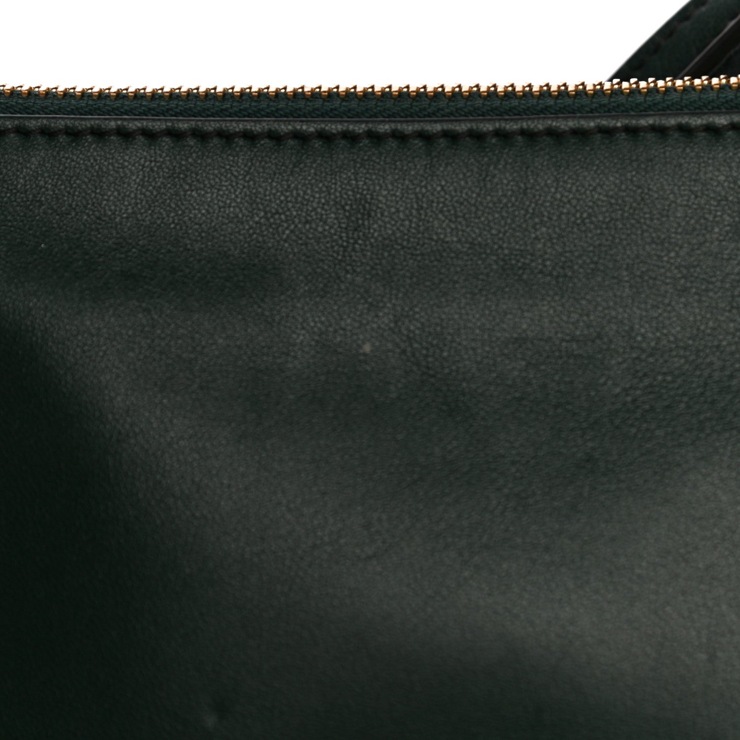 Celine Lambskin Small Trio Crossbody Bag Dark Green 16 of 16