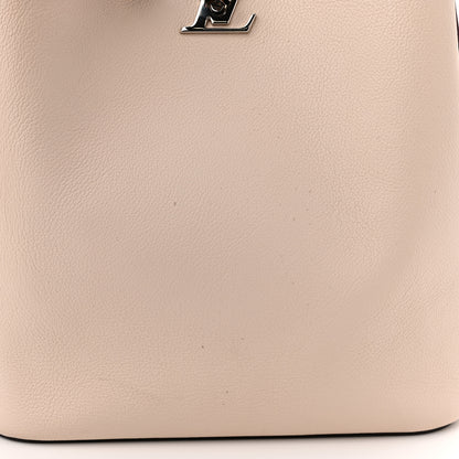 Louis Vuitton Calfskin Lockme Bucket Soie Quartz Calla 13 of 13
