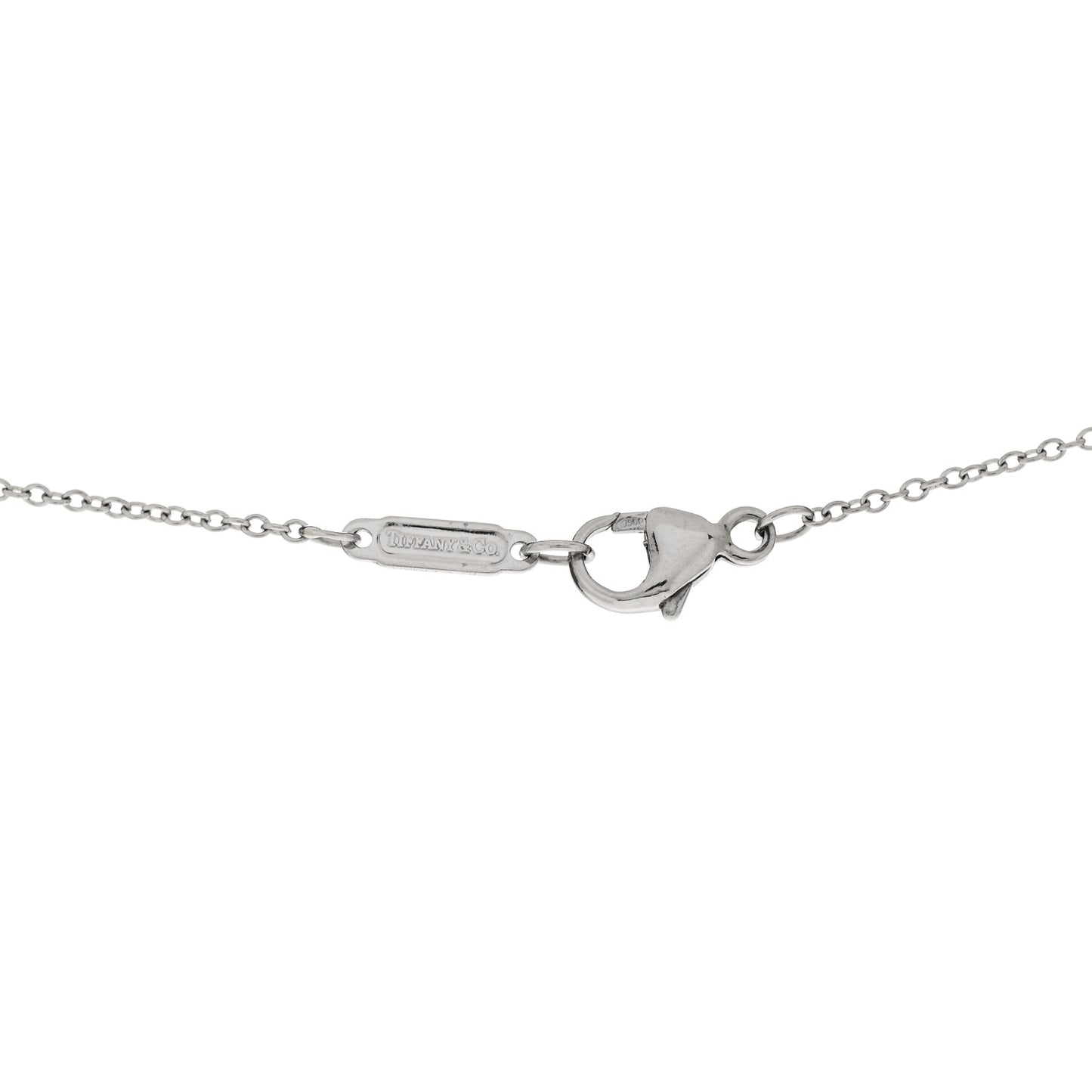 Platinum Diamond Jazz Double Drop Pendant Necklace