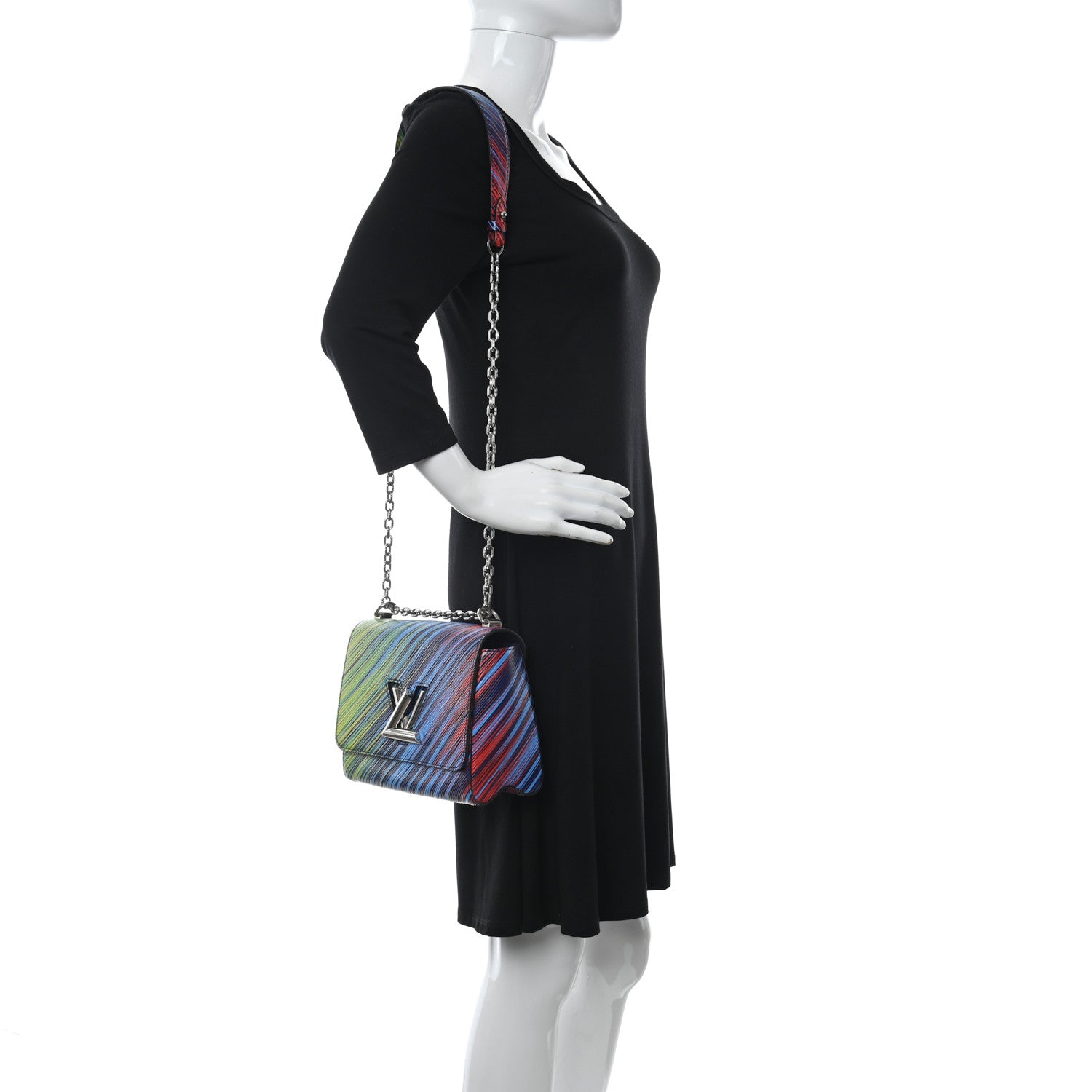Louis Vuitton Epi Tropical Twist Shoulder Bag MM Vert Rouge 2 of 9
