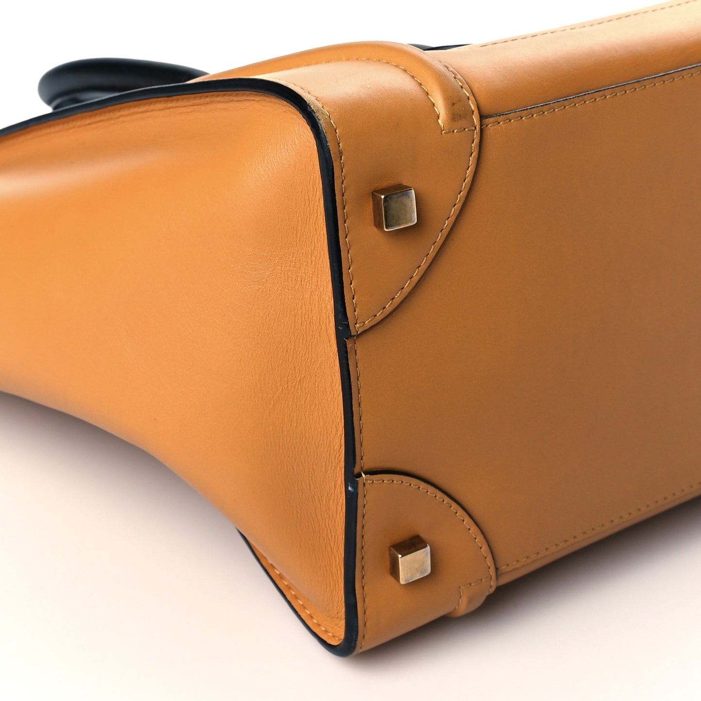 Smooth Calfskin Mini Luggage Amber