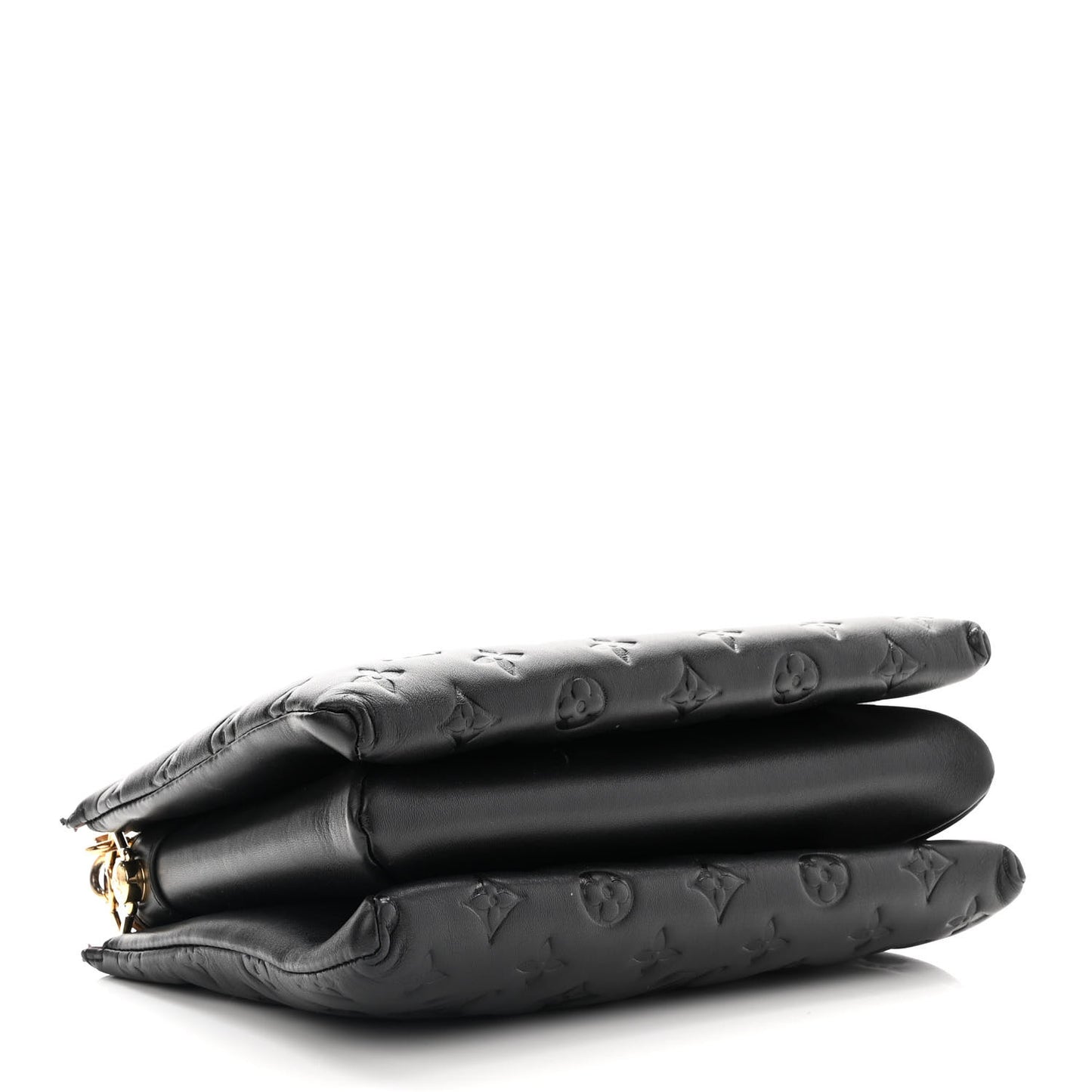 Lambskin Embossed Monogram Coussin PM Black