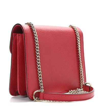 Gucci Dollar Calfskin Small Interlocking G Shoulder Bag Red 3 of 10