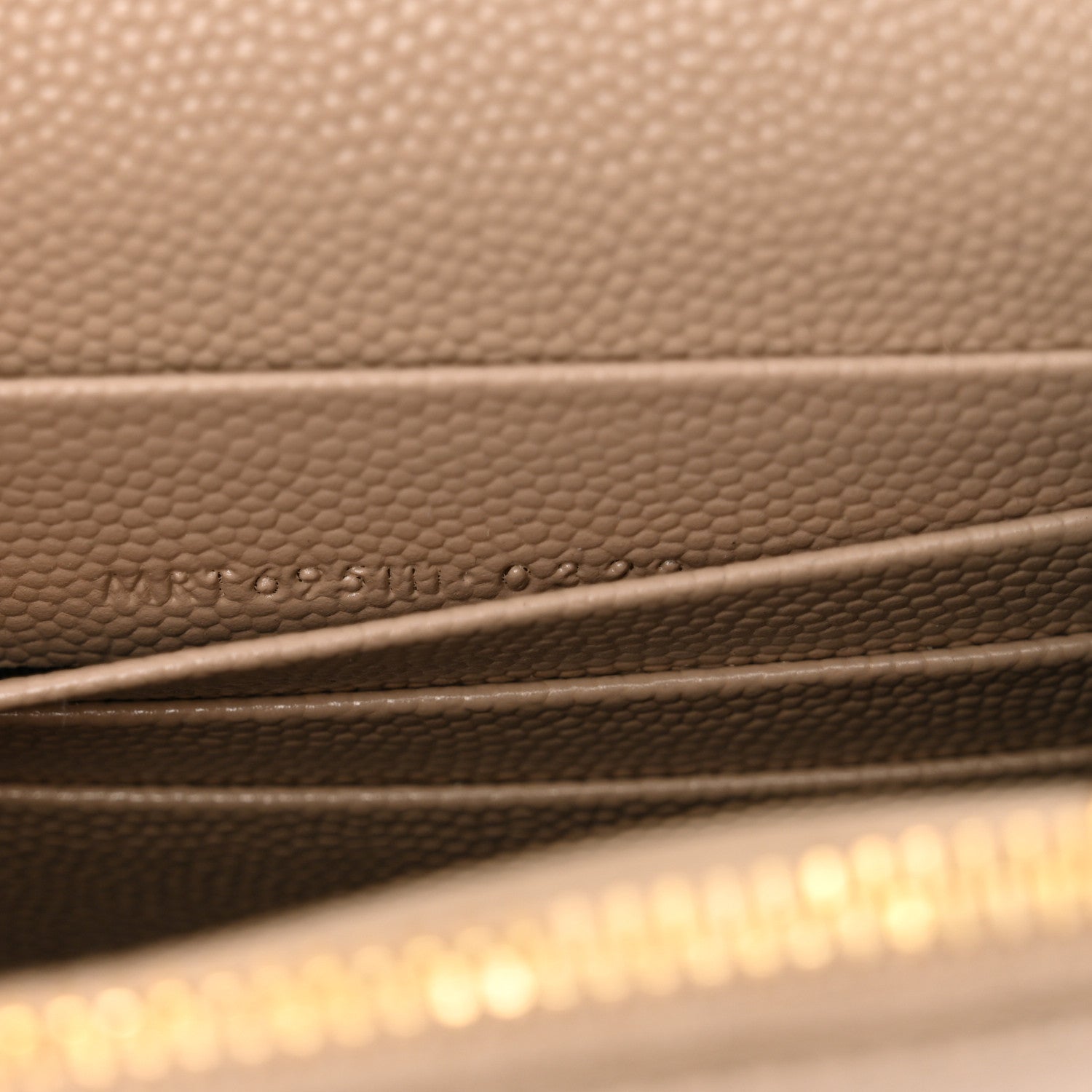 Saint Laurent Grain De Poudre Classic Monogram Kate Tassel Chain Wallet Dark Beige 7 of 12