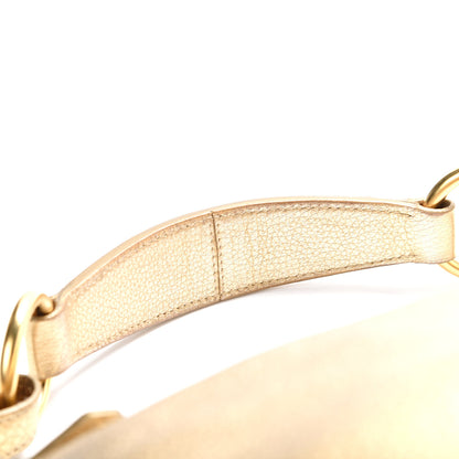 Prada Vitello Daino Metallic Hobo Gold 7 of 14