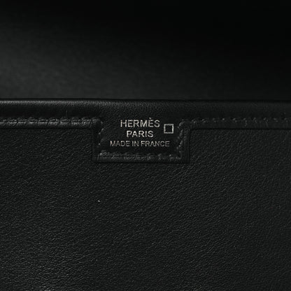 Hermes Swift Shiny Alligator Jige Elan 29 Touch Clutch Black 6 of 11