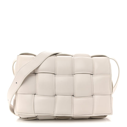 Bottega Veneta Nappa Maxi Intreccio Padded Cassette Crossbody Bag Chalk 1 of 11