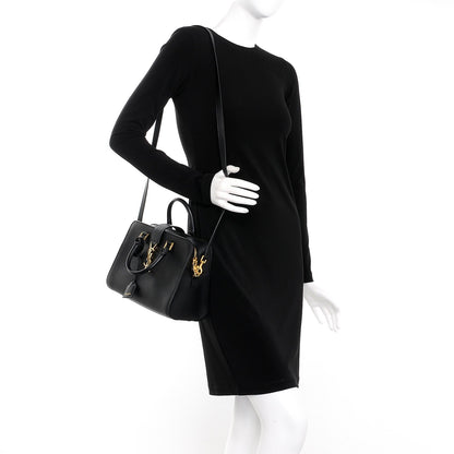 Saint Laurent Calfskin Monogram Baby Cabas Black 2 of 8