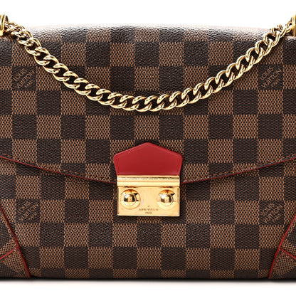 Louis Vuitton Damier Ebene Caissa Clutch Cherry 7 of 9