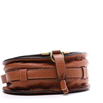 Chloe Calfskin Mini Marcie Round Crossbody Bag Tan 3 of 10