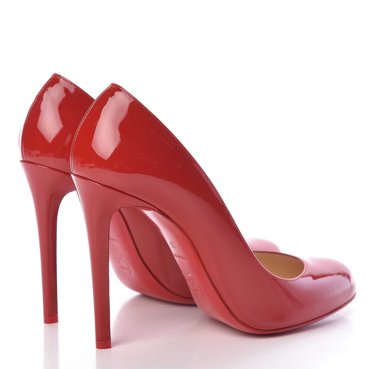 Christian Louboutin Patent Fifille 100 Pumps 39 Flamenco 4 of 9