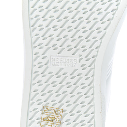 Hermes Calfskin Womens Advantage Sneakers 39.5 White 7 of 9