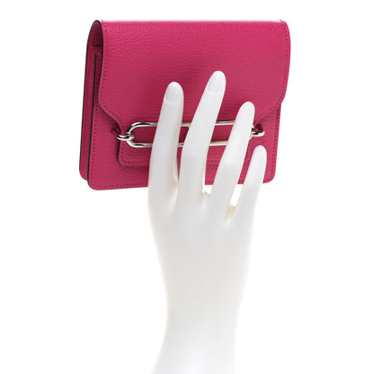 Hermes Chevre Mysore Roulis Slim Wallet Rose Shocking 2 of 10
