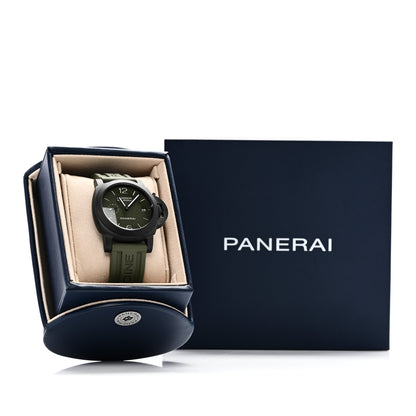 Panerai Carbon Rubber 40mm Luminor Quaranta Carbotech Automatic Watch Green PAM01526 5 of 5