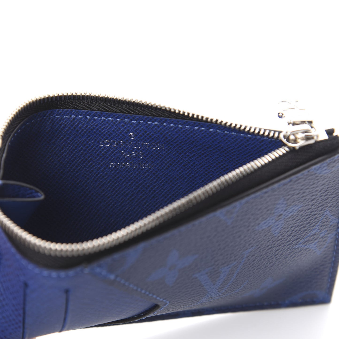 Monogram Taiga Coin Card Holder Cobalt