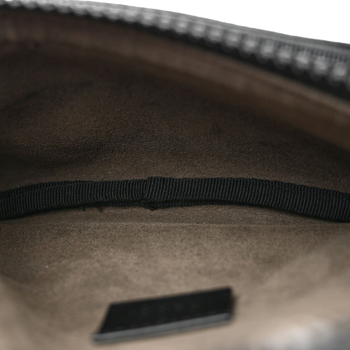 Gucci GG Supreme Monogram Belt Bag Black 5 of 13