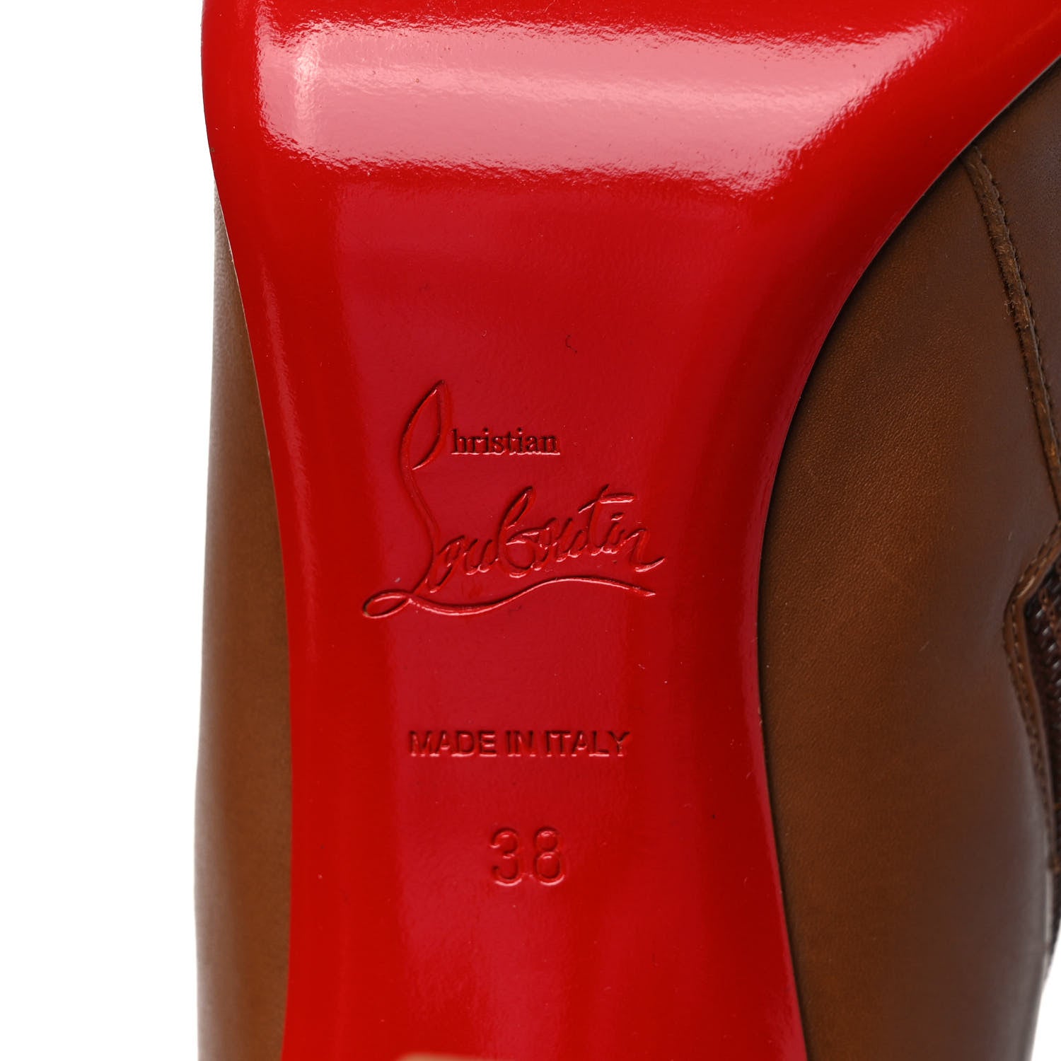 Christian Louboutin Calfskin Miss Tack Alta 100 Tall Boots 38 6 of 11