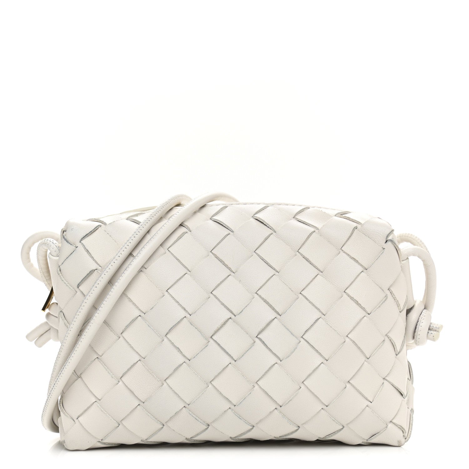 Bottega Veneta Nappa Intrecciato Mini Loop Camera Bag White 1 of 8
