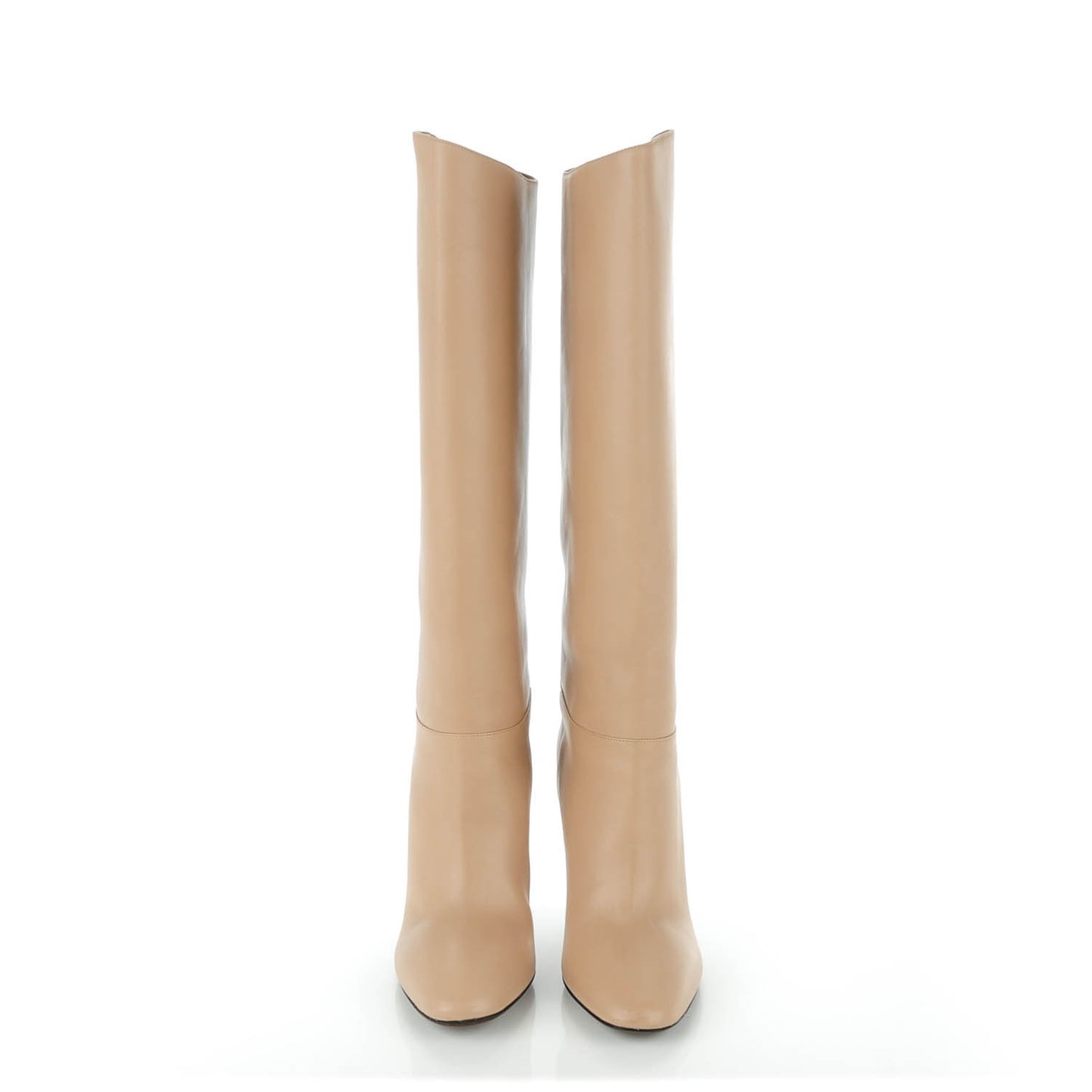 Calfskin Knee High 95mm Boots 41 Nude