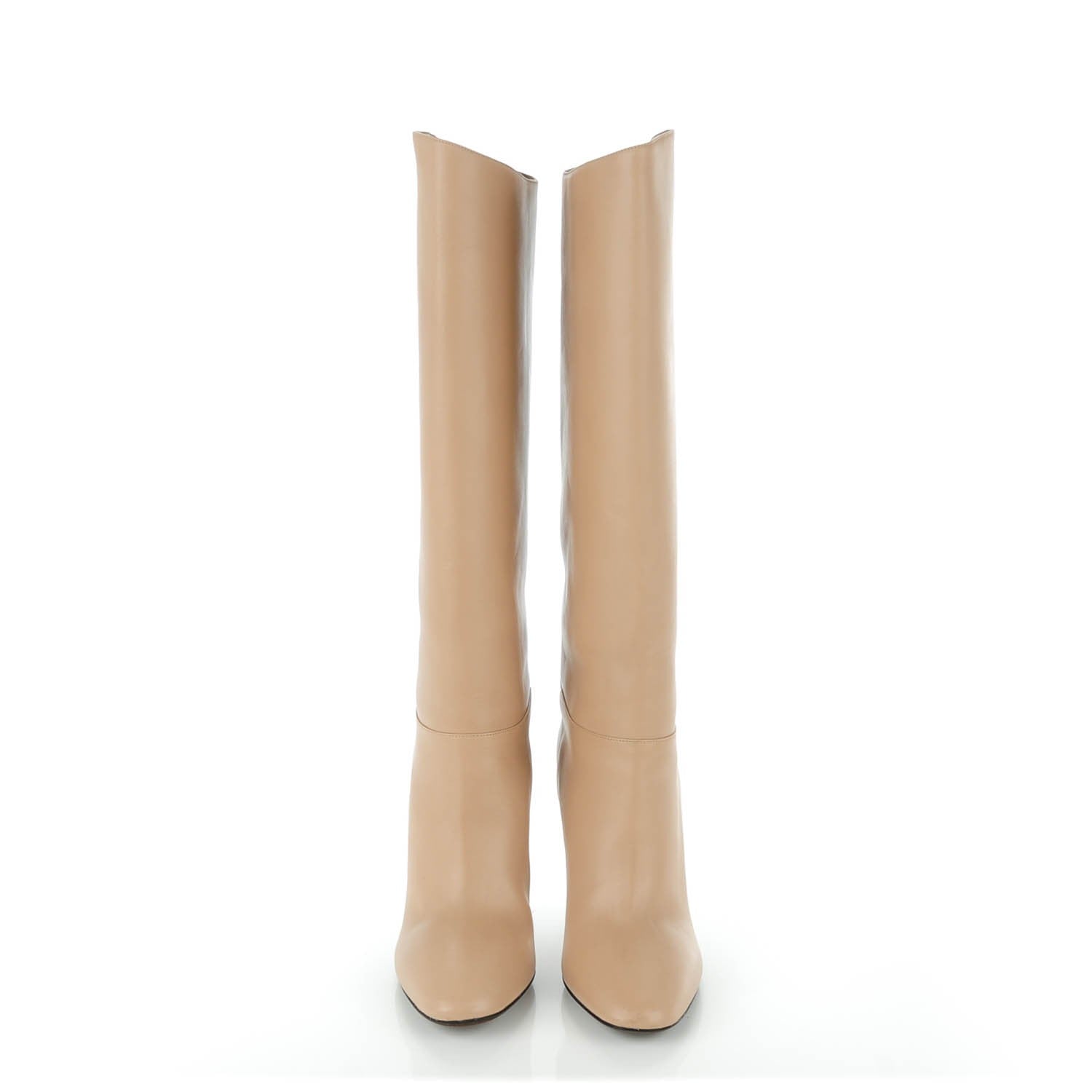 Valentino Garavani Calfskin Knee High 95mm Boots 41 Nude 3 of 10