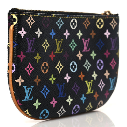 Louis Vuitton Monogram Multicolor Pochette Plate MM Black 3 of 7