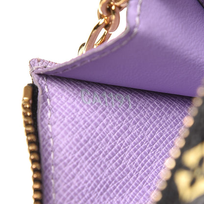 Louis Vuitton Monogram Multicolor Key Pouch Black Violet 7 of 7