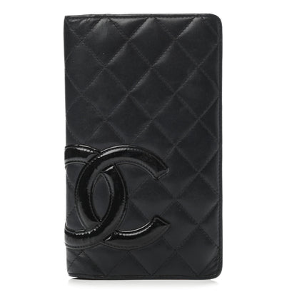 Chanel Calfskin Quilted Cambon Yen Wallet Black 1 of 9