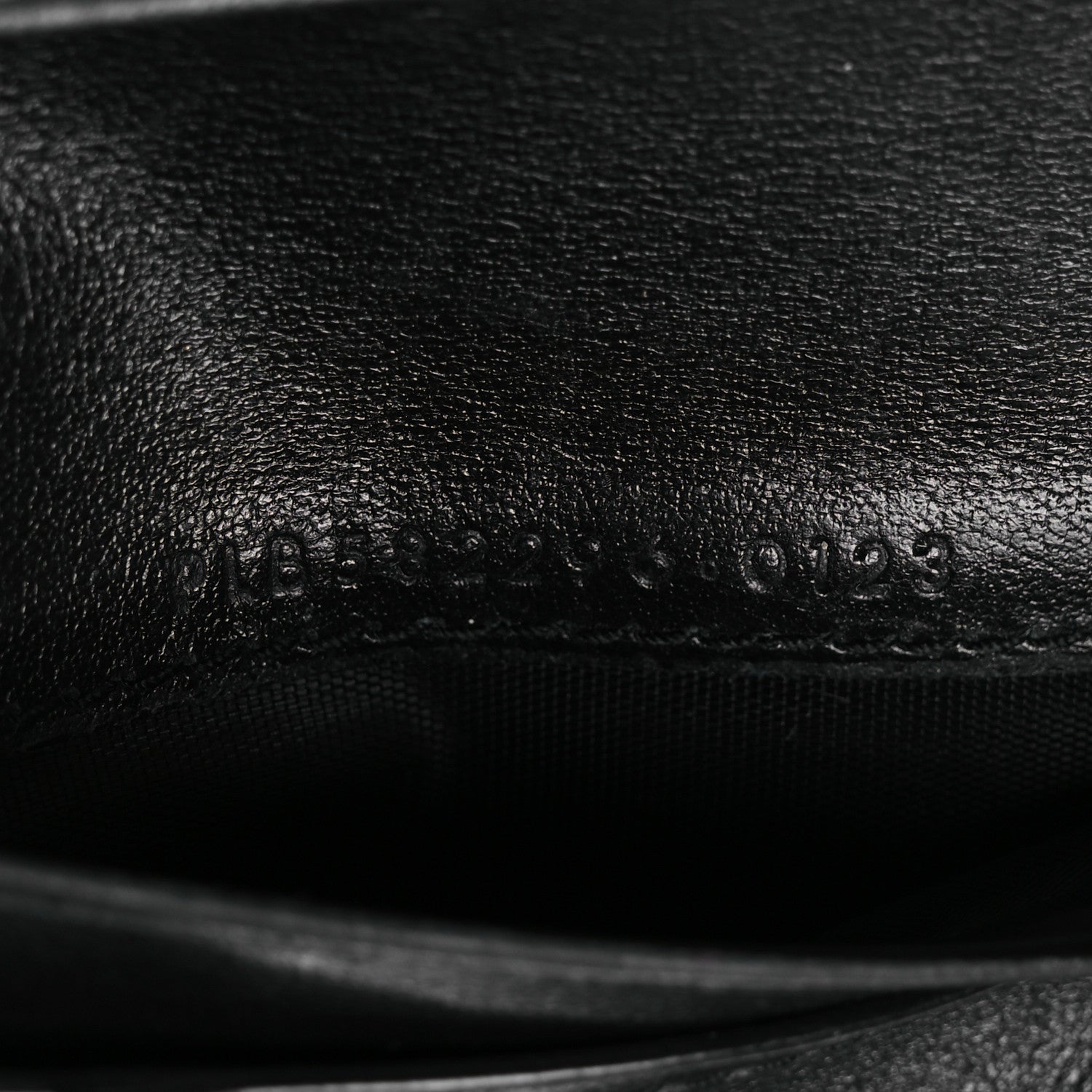 Saint Laurent Shiny Calfskin Crocodile Embossed Monogram Uptown Compact Wallet Black 7 of 10